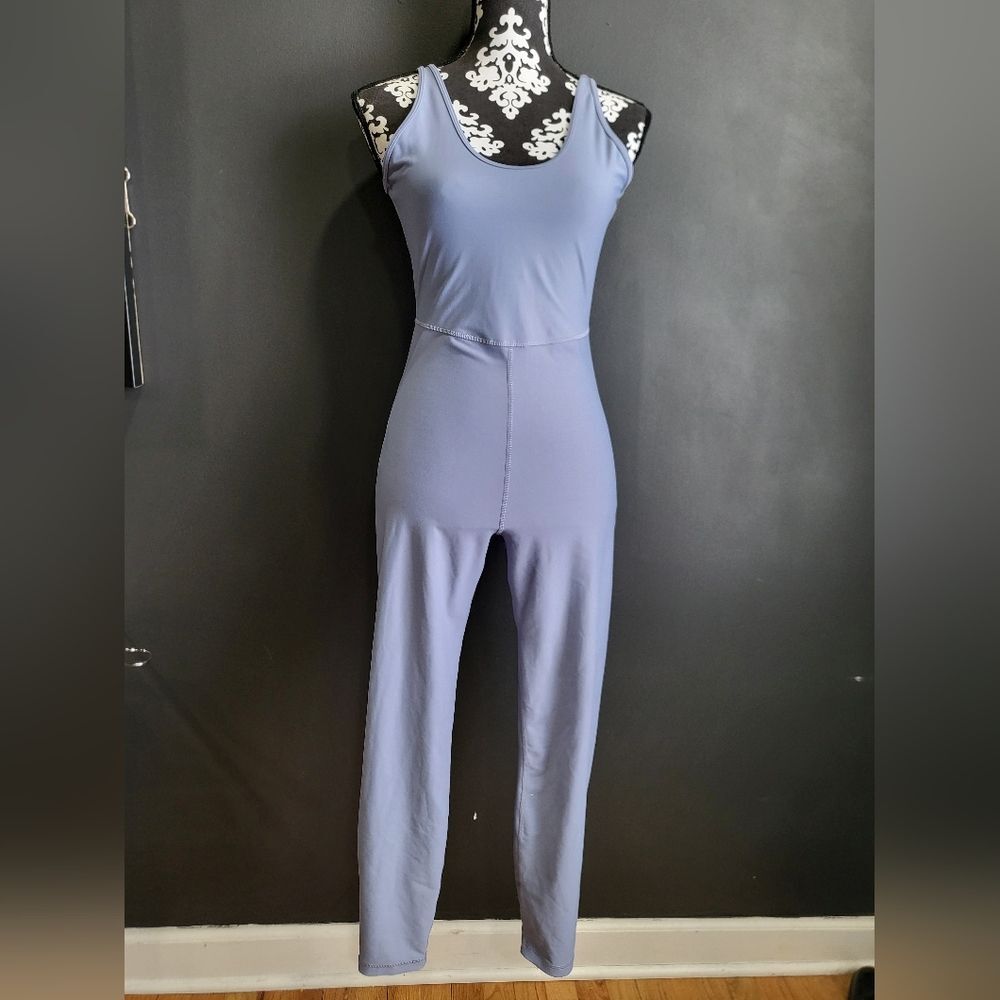 Old Navy Power Soft Go Dry Blue Bodysuit Athletic  Sz M